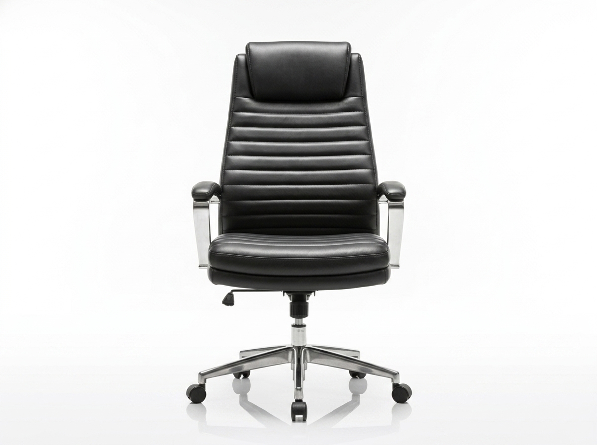 Tokunbo executive high-back leather office chair with full lumbar support, available at Chair Doctor Lagosupdate and sitemap styling
