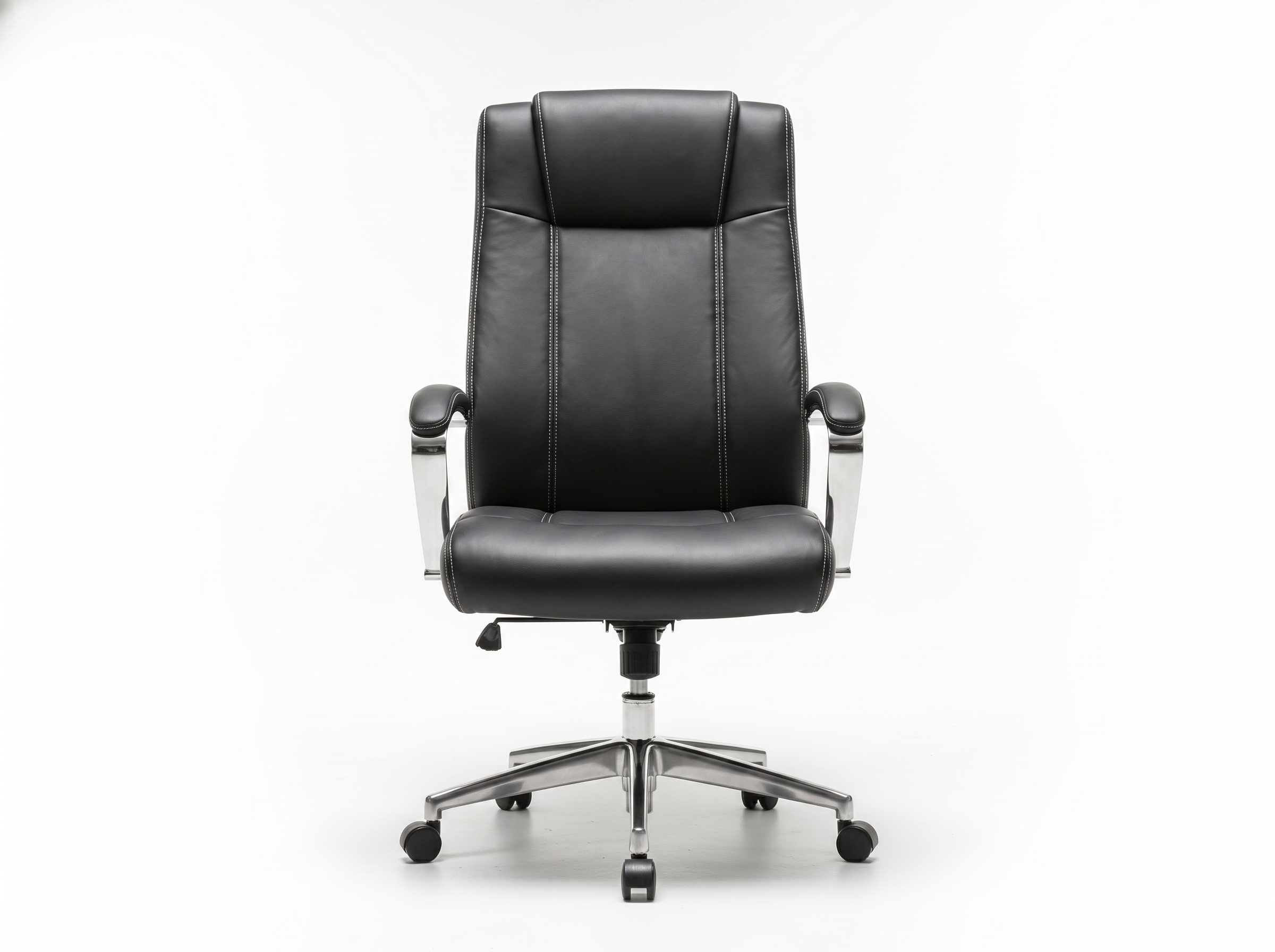 Brand new premium executive high-back leather office chair with thick padding, available at Chair Doctor Lagos